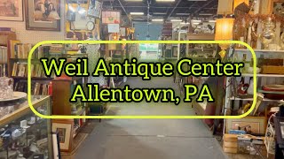 Hunting for Uranium Glass at The Weil Antique Center in Allentown Pennsylvania [upl. by Gross]