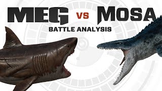 The MEG vs InGens Mosasaurus  Battle FACEOFF Analysis [upl. by Serolod879]