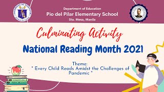 NATIONAL READING MONTH 2021 CULMINATING ACTIVITY [upl. by Culbert]