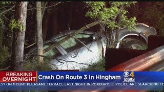 One Killed In SingleCar Route 3 Crash In Hingham [upl. by Grosz965]