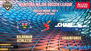 January 27th WSF Div 4 Kildonan Athletic vs Chairforce FC [upl. by Eicarg270]