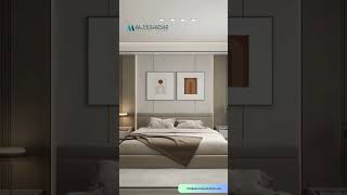 BEDROOM DESIGN  Al Mohanad Interior Design UAE  interiordesign homedecor luxury [upl. by Avek]