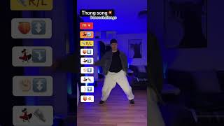 Thong song  Dancechallenge 🔥 foryou dance tutorial [upl. by Steere]