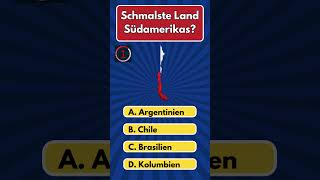 Wie gut kennst du Südamerika 💃🏛️ quiz geographie geoquiz trivia quiztime quizzes [upl. by Ahtiekal]