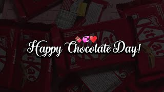 Happy Chocolate Day 🍫❤️  Chocolate Day 2024  Happy Chocolate day status  KKSB [upl. by Ahsinar]