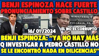 BRUT4L BENJI ESPINOZA HACE FUERTE PRONUNCIAMIENTO SOBRE PEDRO CASTILLO Y LA FISCALIA [upl. by Adlitam]