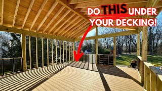 Make Sure You DO THIS When Installing Deck Boards In A Screen Porch [upl. by Gil]