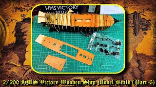 1200 Scale HMS VICTORY Wooden Ship Model Kit Build Part Six [upl. by Koenraad]