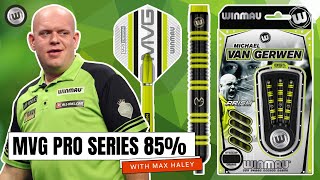 MVG PRO SERIES 85 TUNGSTEN WINMAU DARTS REVIEW WITH MAX HALEY 🎯 [upl. by Maurilla953]