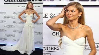 Zendaya Radiates Elegance at quotChallengersquot Premiere Black Carpet Glam in Paris [upl. by Cleopatra]