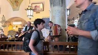 Bavarian music at the Hofbräuhaus in Munich Germany [upl. by Ekud299]