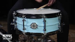 Dunnett Classic 14x55 Model 2N Aluminum Snare Drum  Heisenberg Blue [upl. by Francisco]