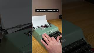 How to use all functions on a 1969 Olivetti Lettera 32 vintage portable typewriter [upl. by Lassiter]