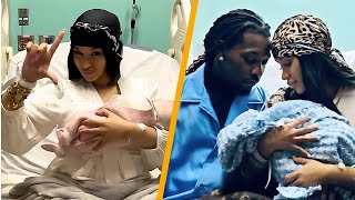 Cardi B amp Offset Welcome Baby 3 Amid Divorce A New Chapter Begins ❤️👶 [upl. by Rehotsirhc]