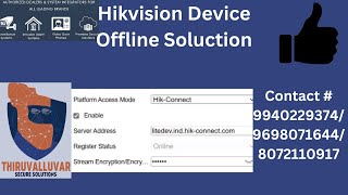 How To Solve HIKVISION OFFLINE Issue I Hikvision Device shows offline problem solution [upl. by Ssej]