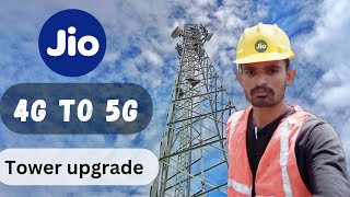 jio old 4G tower upgrade in 5G villegesjio 5g tower installation videojio 5g tower upgrade [upl. by Dincolo]