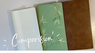 COMPARISON HOBONICHI WEEKS KINBOR WEEKLY amp STERLING INK N2 WEEKS COMMON PLANNER [upl. by Deelaw]