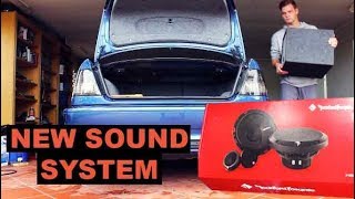 BMW E46 TURBO  Rockford Fosgate Speakers Install [upl. by Yendor]