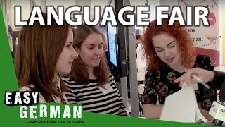 At the Language Learning Fair  Easy German 63 [upl. by Ahsinam]