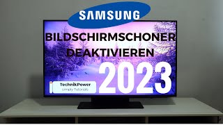 Samsung QLED TV Bildschirmschoner deaktivieren [upl. by Windzer]