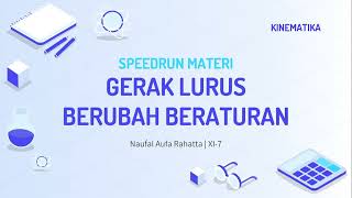 Kinematika Gerak Lurus Berubah Beraturan  Speedrun Materi Fisika [upl. by Niamrahc756]