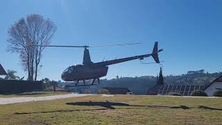 LANDING APPROACH amp TAKEOFF  ROBINSON R66  PSPCF [upl. by Akamaozu374]