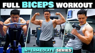 BIG BICEPS WORKOUT for INTERMEDIATE in HINDI BICEPS वर्कआउट इंटरमीडिएट के लिए [upl. by Virgil]