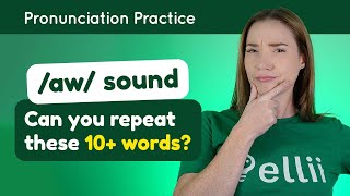 Practicing ɑw – English Pronunciation Lesson Part 2 [upl. by Corin]