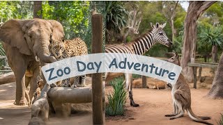 Zoo Day Adventure  Kids  Childrens Music [upl. by Yelsiap]