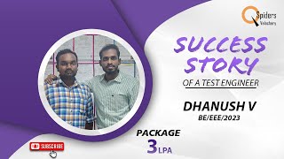 Student Placement Journey as Test Engineer  QSpiders  Velachery Chennai [upl. by Saxen364]