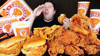 Trying Popeyes New Chicken Sandwich • MUKBANG [upl. by Lowery]