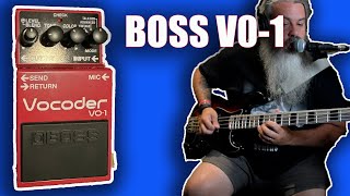 Boss V01 Vocoder on Bass [upl. by Dorene857]