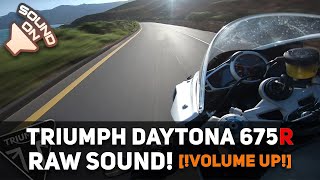 Triumph Daytona 675R RAW onboard sound Volume up [upl. by Ybur]