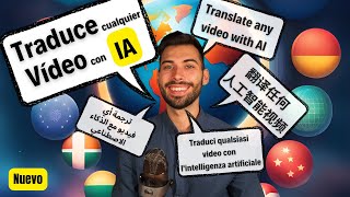 TRADUCE la Voz de Cualquier Video por IA 🌍 Tutorial con NUEVO Método de Elevenlabs [upl. by Ettenil]