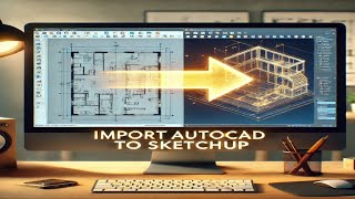 How to Import AutoCAD plan in SketchUp II By Rukato [upl. by Adelheid]