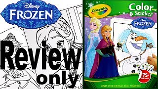 Full Coloring Pages  Disney Frozen  Crayola Color amp Sticker For Kids [upl. by Ocin]