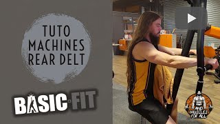 TUTO MACHINE BASIC FIT  REAR DELT [upl. by Devlen]