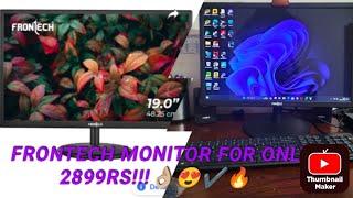 FRONTECH 19 inch monitor unboxing amp review  installation guide for frontech 19 mon0001🔥🔥🔥😍😍😍✔️ [upl. by Ardnaed570]