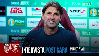 INTERVISTA  mister Viali post ReggianaSalernitana [upl. by Amikan]