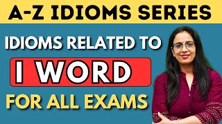 I  Word से Related सारे Idioms amp Phrases  A  Z Idioms Series  SSC CDS NDA DSSSB  Rani Mam [upl. by Kielty]