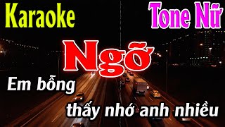 Ngỡ Karaoke Tone Nữ Karaoke Lâm Organ  Beat Mới [upl. by Sacha]