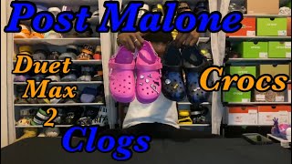 Post Malone Duet Max 2 clogs x Crocs Review  on foot [upl. by Cindee]