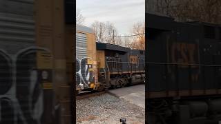 Locomotive Working Hard JawTooth Shorts CSX Fast Train With DPU In Ohio [upl. by Enyamert]