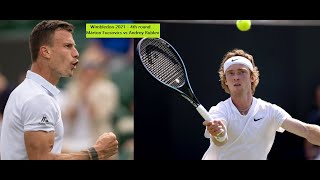 Andrey Rublev vs Marton Fucsovics Wimbledon 2021 4th Round  Post Match Analysis with Vikas Kohli [upl. by Kcireddor127]