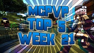 Minecraft PVP  MCPVP Top 5 Clips  Week 21  Hackers Hate Gravity [upl. by Auhsuoj875]