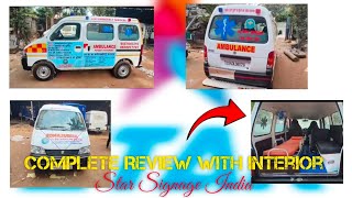 Jewar Hospital Ambulance Branding  starsignageindia branding ambulance business [upl. by Ecnarretal970]