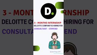 Deloitte recruiting for internship 2024 jobsintelugu workfromhome jobsearch [upl. by Titos]