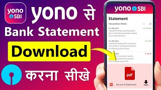 Yono SBI se Statement kaise nikale How to Download Bank Statement from Yono sbi SBI bank Statement [upl. by Mcculloch]