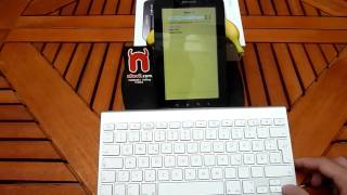 Samsung Galaxy Tab with Bluetooth Keyboard [upl. by Aseen]