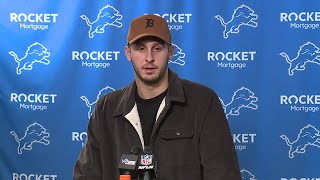 Lions QB Jared Goff on the teams win over Tampa Bay [upl. by Haroldson246]